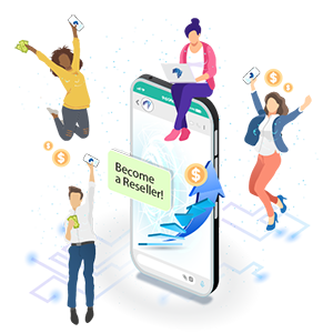 Professional business partnership illustration